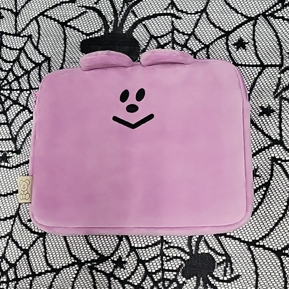 Purplish Pink Tablet Cloth Protector Case with Zipper